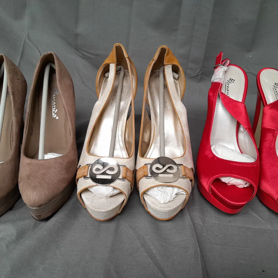 BOX OF APPROXIMATELY 20 BOXED PAIRS OF LAVANDA SHOES IN VARIOUS STYLES AND SIZES - COLLECTION ONLY