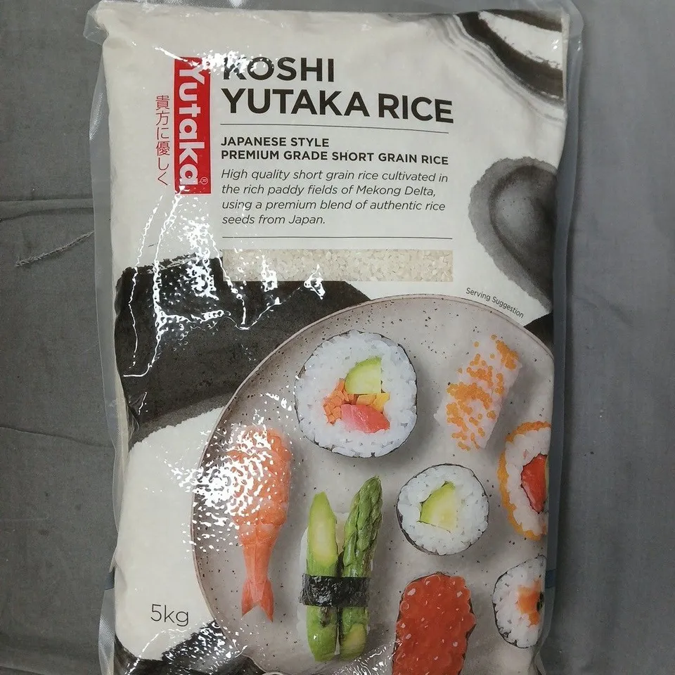 KOSHI YUTAKA PREMIUM GRADE JAPANESE STYLE SHORT GRAIN RICE (5KG)
