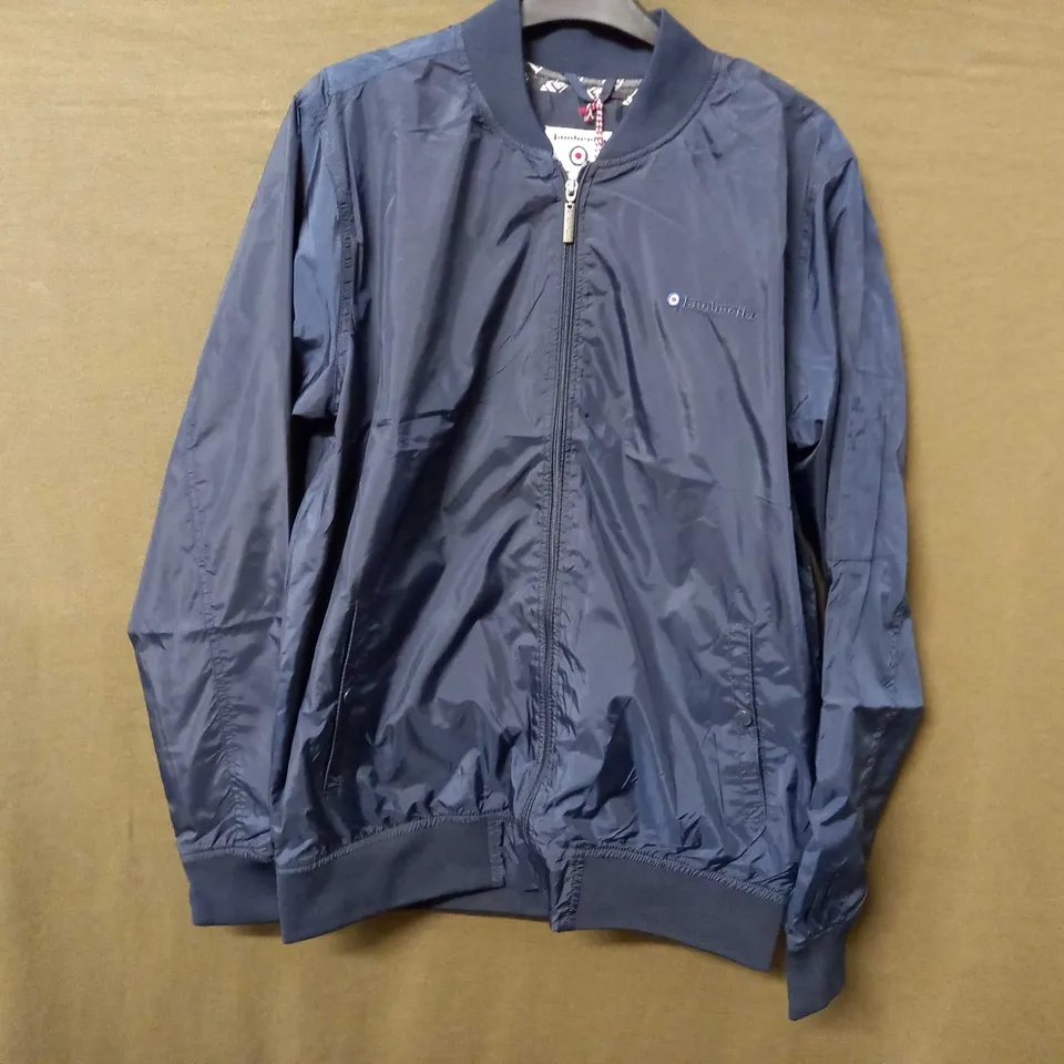 LAMBRETTA LIGHTWEIGHT BOMBER JACKET IN NAVY - XXL