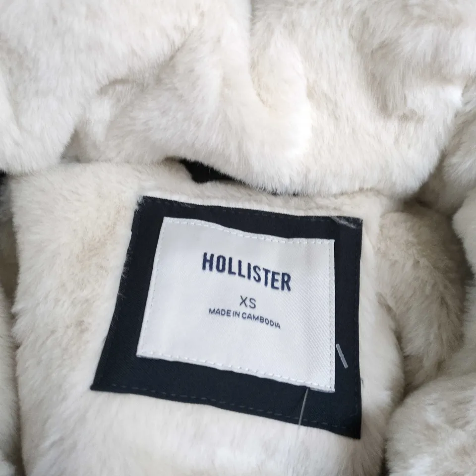 HOLLISTER WOMEN’S WARMEST PUFFER JACKET - BLACK, SIZE XS