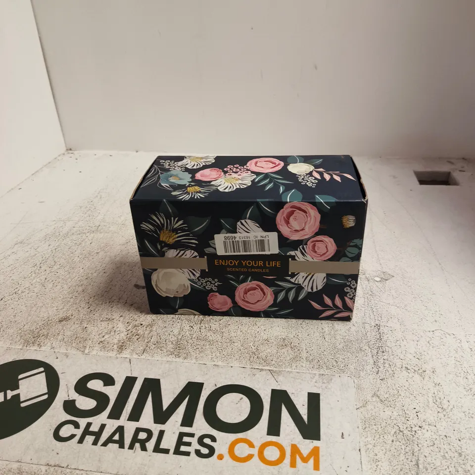 SCENTED CANDLE GIFT BOX – ENJOY YOUR LIFE (SET OF 6)