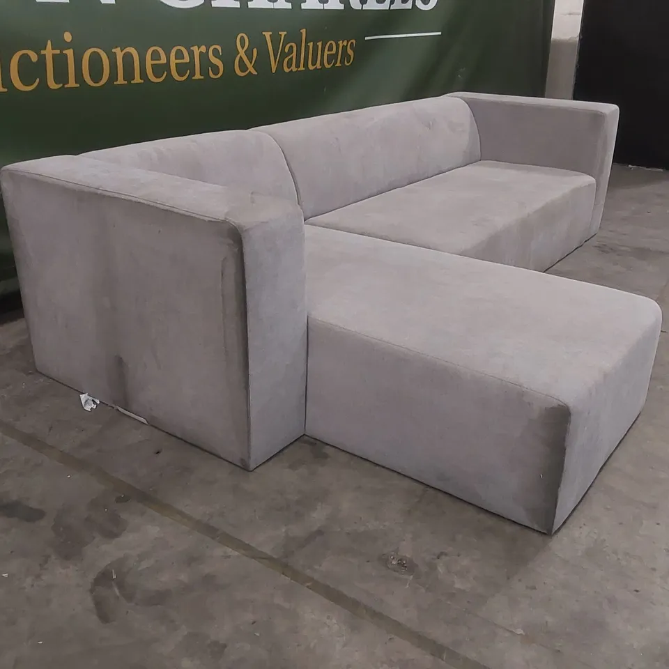 QUALITY DESIGNER CLARKE LEFT HAND FABRIC CORNER CHAISE SOFA