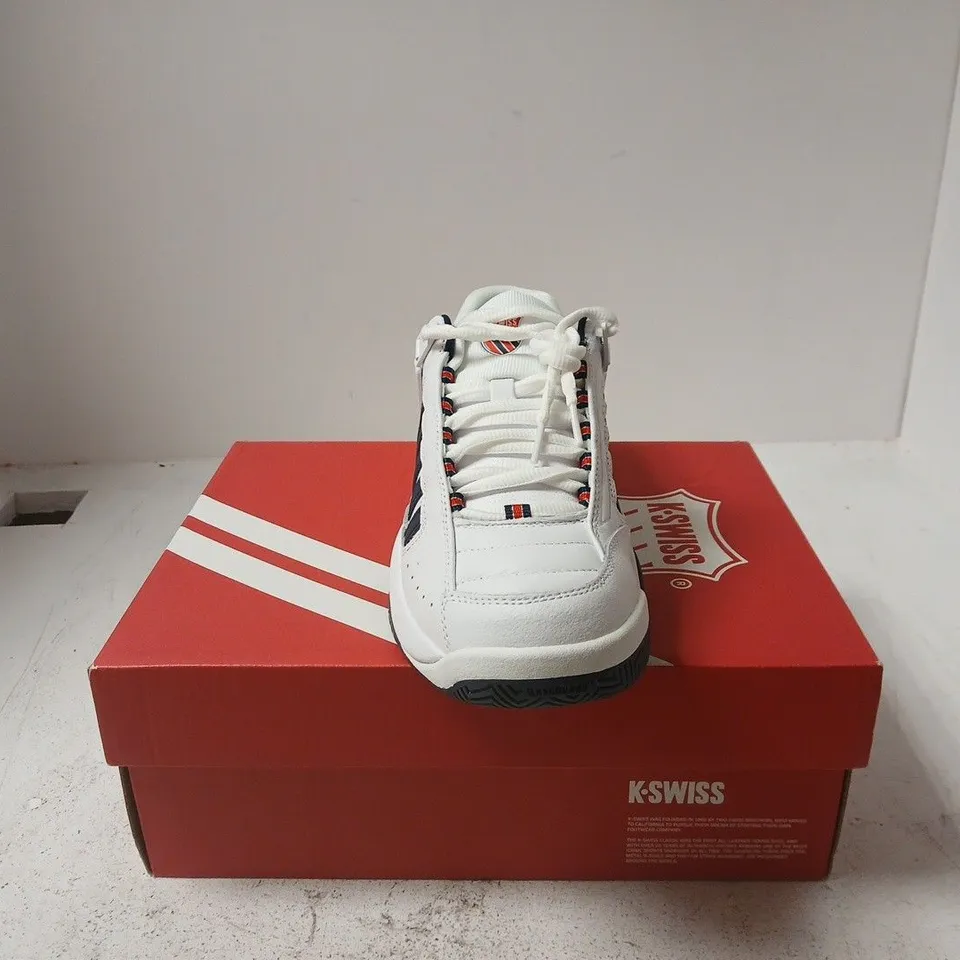 K-SWISS WHITE TRAINERS – MEN'S SHOES UK 8