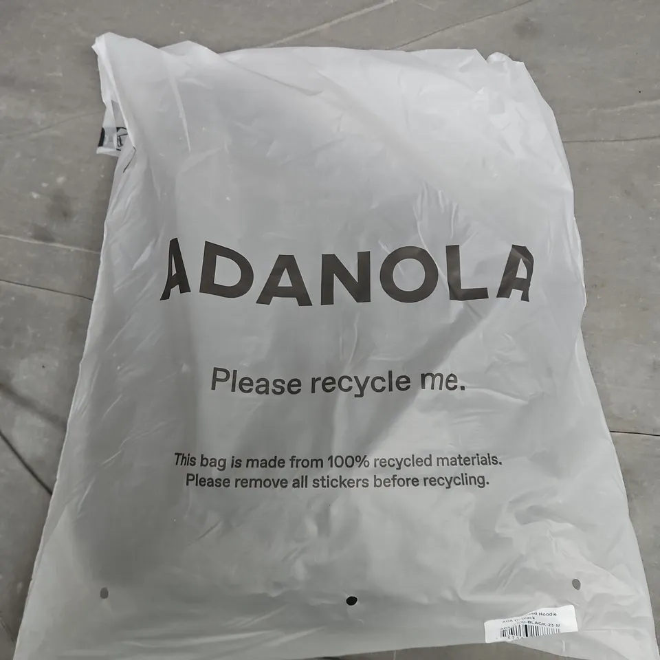 BAGGED ADANOLA OVERSIZED HOODIE IN BLACK - MEDIUM