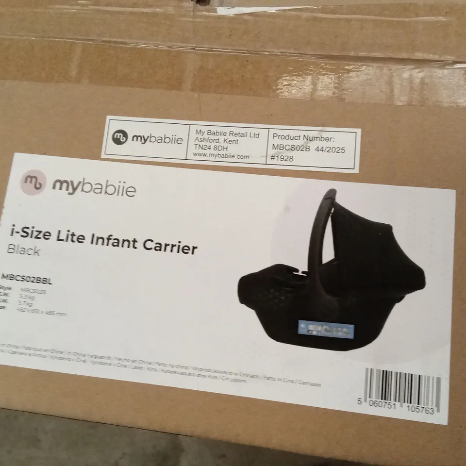 BOXED MYBABIIE I-SIZE LITE INFANT CARRIER 