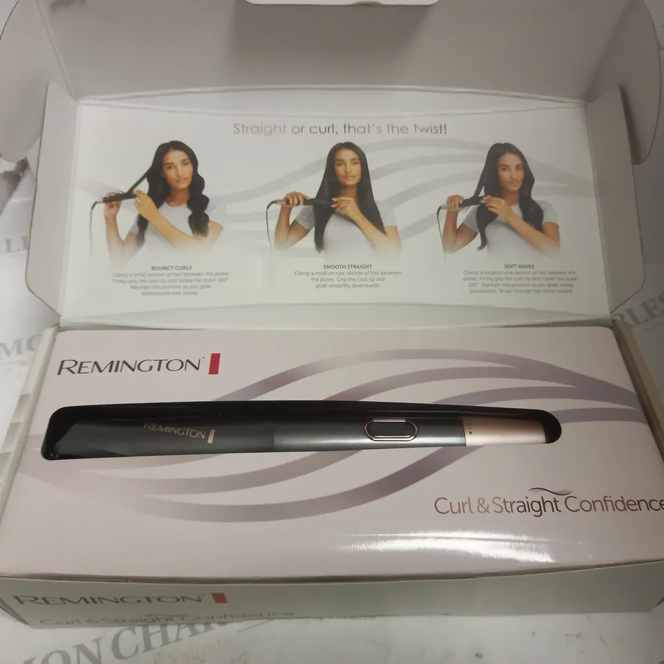 REMINGTON CURL AND STRAIGHT CONFIDENCE 2 IN 1 STYLING TOOL