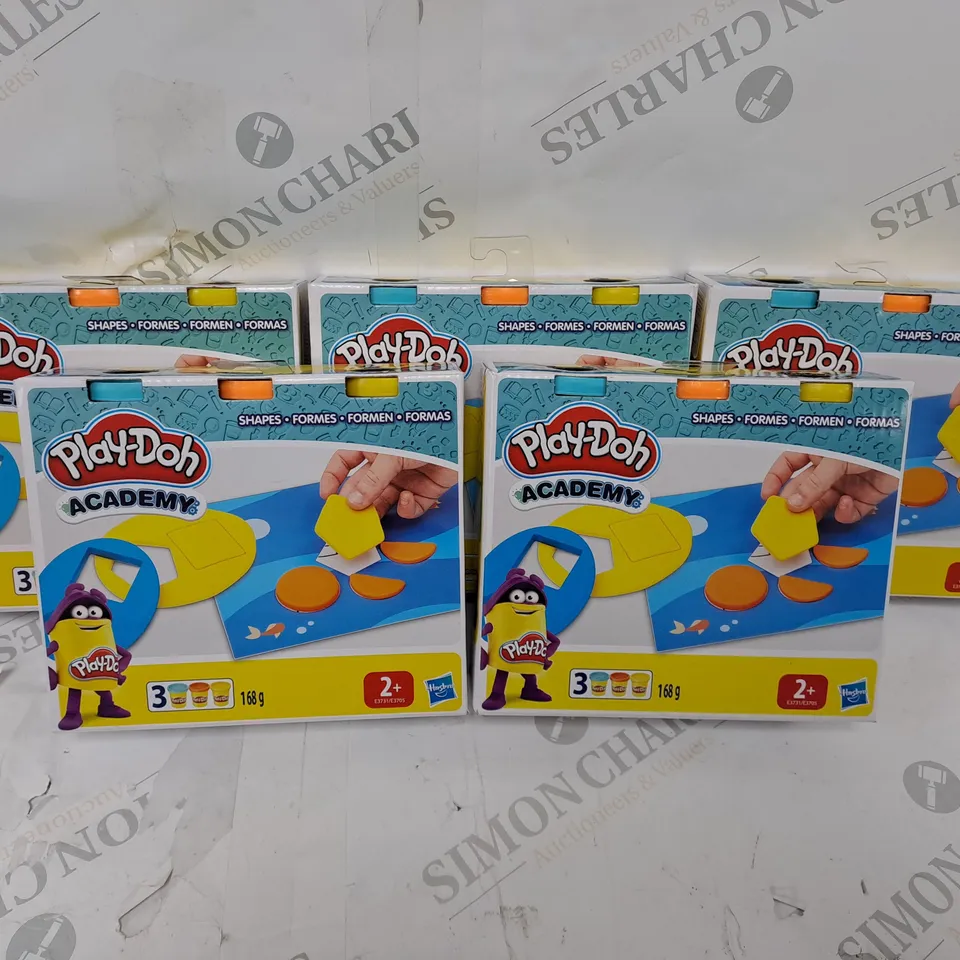 LOT OF 6S EALED HASBRO PLAYDOH ACADEMY LEARN SHAPES