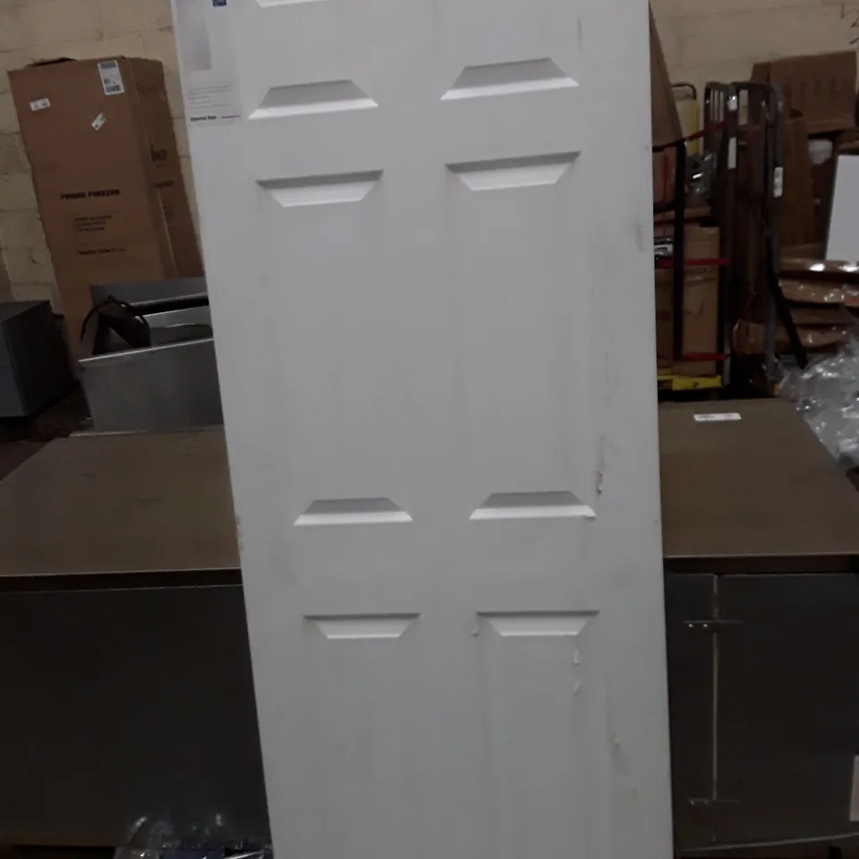 XL JOINERY INTERNAL PRE-FINISHED WHITE MOULDED COLONIST 6 PANEL DOOR 1981×762×35MM