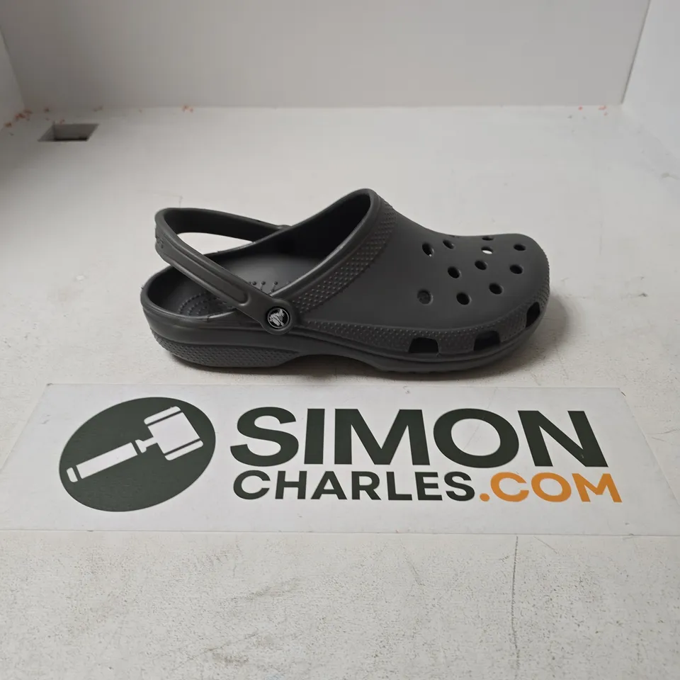 UNBOXED PAIR OF CROCS CLASSICS IN GREY - M 12
