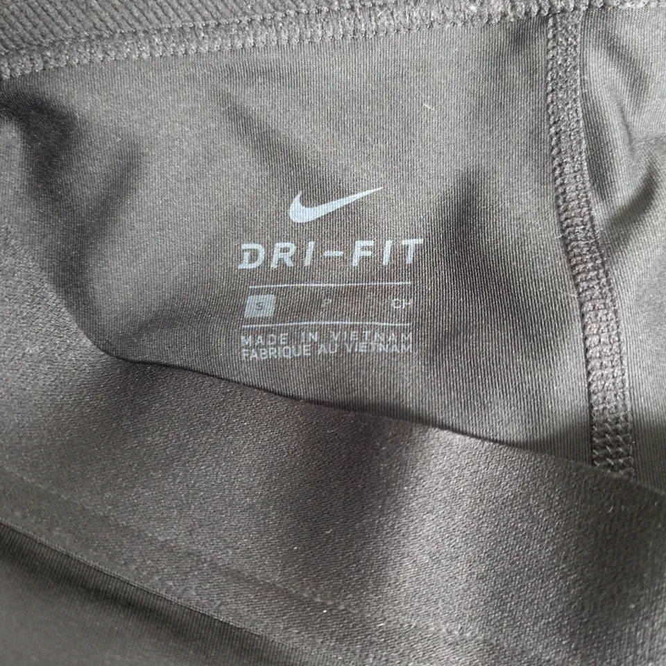 NIKE DRI-FIT LEGGINGS – BLACK WITH NIKE PRO WAISTBAND SIZE S