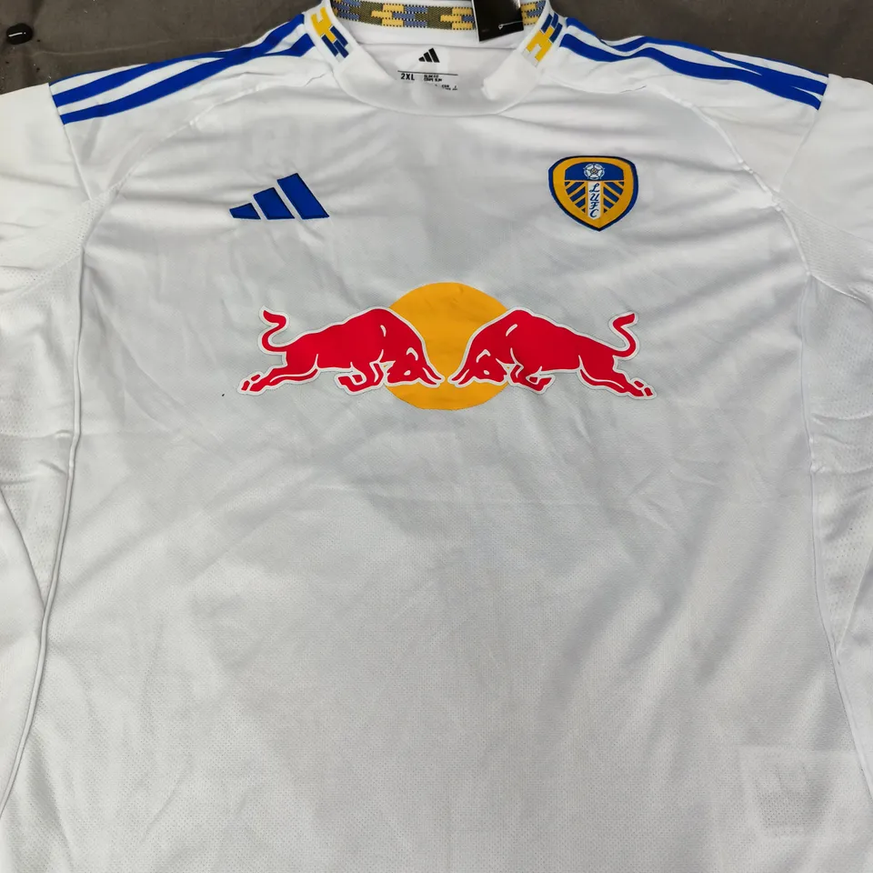 LEEDS UNITED ADIDAS FOOTBALL SHIRT - SIZE 2XL