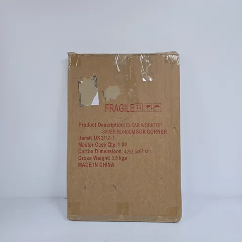 CLEAR WORKTOP BOXED