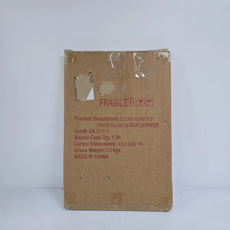 CLEAR WORKTOP BOXED