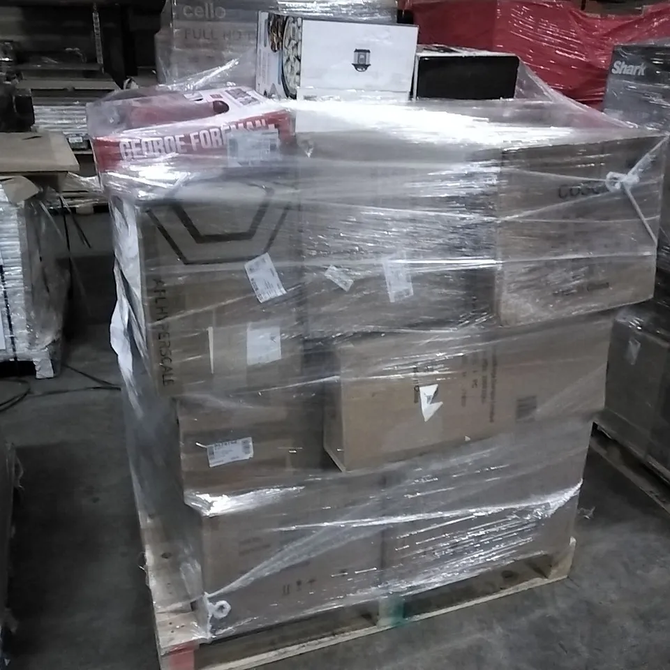 PALLET OF APPROXIMATELY 22 UNPROCESSED RAW RETURN HOUSEHOLD AND ELECTRICAL GOODS TO INCLUDE;