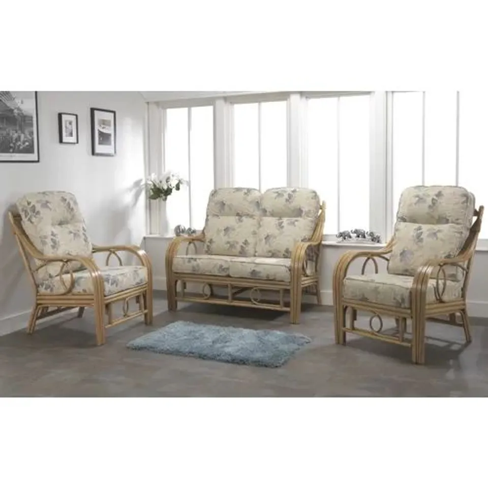 BOXED JULIANNA 3 PIECE CONSERVATORY SOFA SET