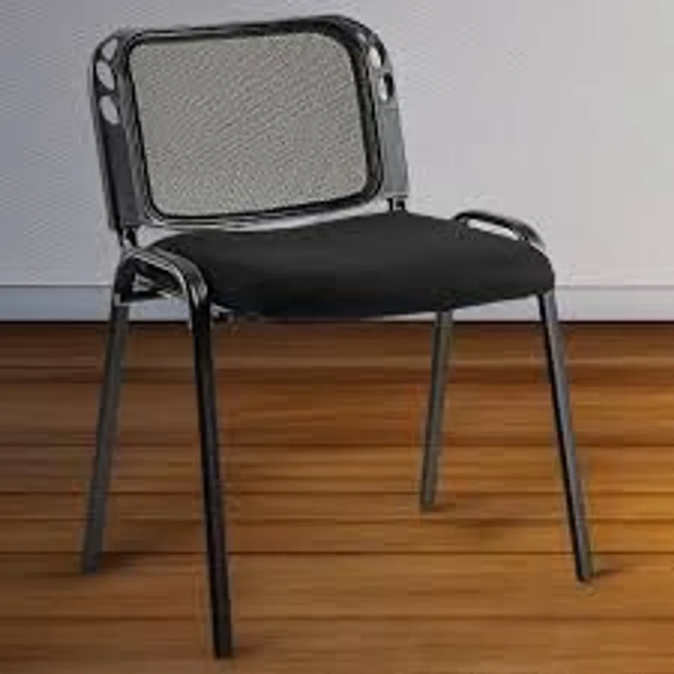 COSTWAY BLACK WATERFALL SEAT WAITING ROOM CHAIR 5 PACK