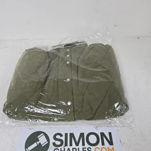 BOX OF APPROXIMATELY 8 TAMSY QUILTED JACKETS OLIVE GREEN - SIZES MAY VARY