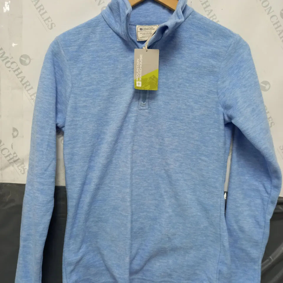 MOUNTAIN WAREHOUSE SNOWDON MELANGE WOMENS FLEECE IN BLUE - UK 8
