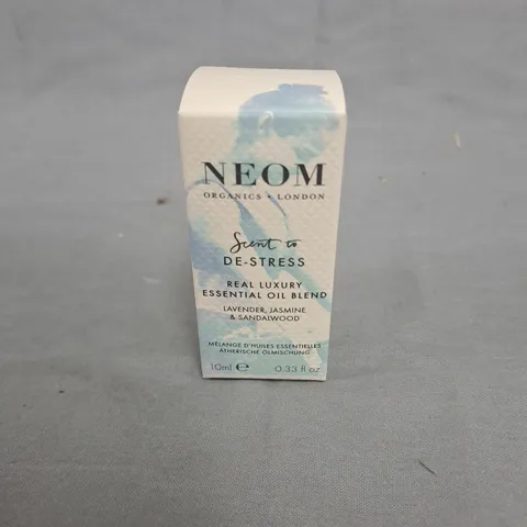 NEOM ORGANICS LONDON SCENT TO DE-STRESS ESSENTIAL OIL BLEND 10ML – BOXED
