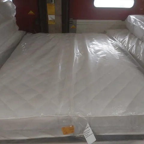 QUALITY BAGGED DOUBLE 135cm AIRSPRUNG LUXURY QUILTED MEDIUM MATTRESS