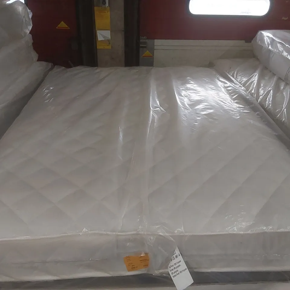 QUALITY BAGGED DOUBLE 135cm AIRSPRUNG LUXURY QUILTED MEDIUM MATTRESS