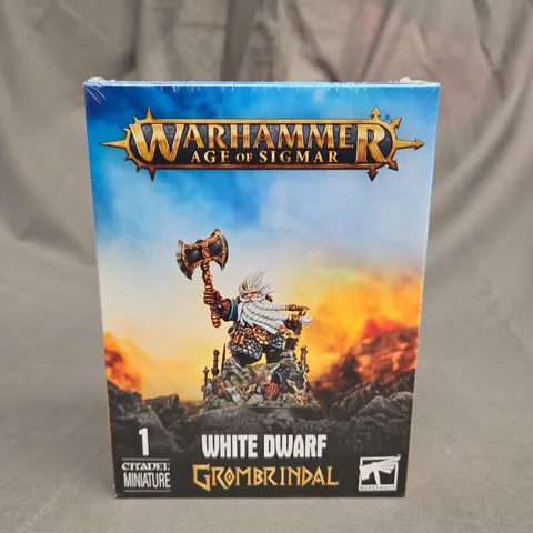 BOXED AND SEALED WARHAMMER AGE OF SIGMAR WHITE DWARF - CROMBRINDAL