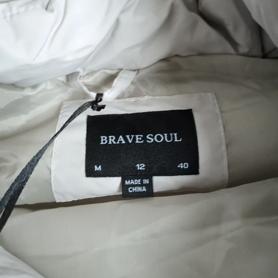 BRAVE SOUL WOMEN'S STONE PADDED COAT – UK 12 (EU 40)