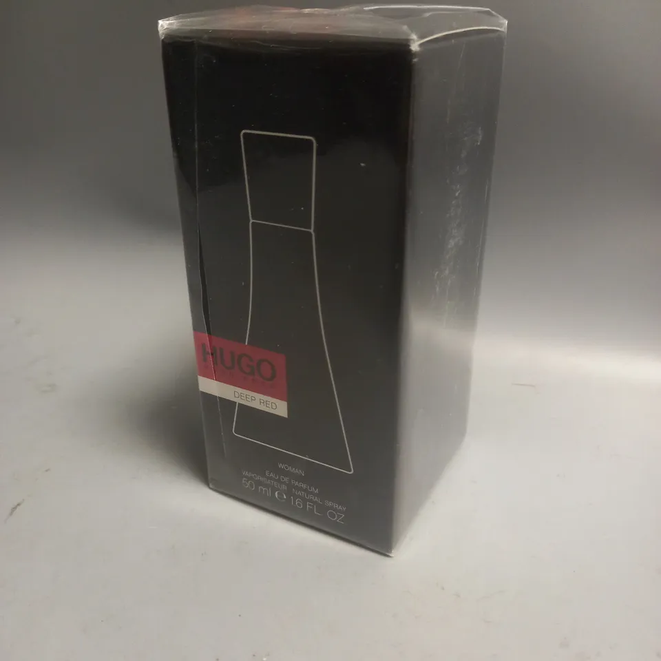 BOXED AND SEALED HUGO BOSS "DEEP RED" WOMAN EAU DE PARFUM 50ML