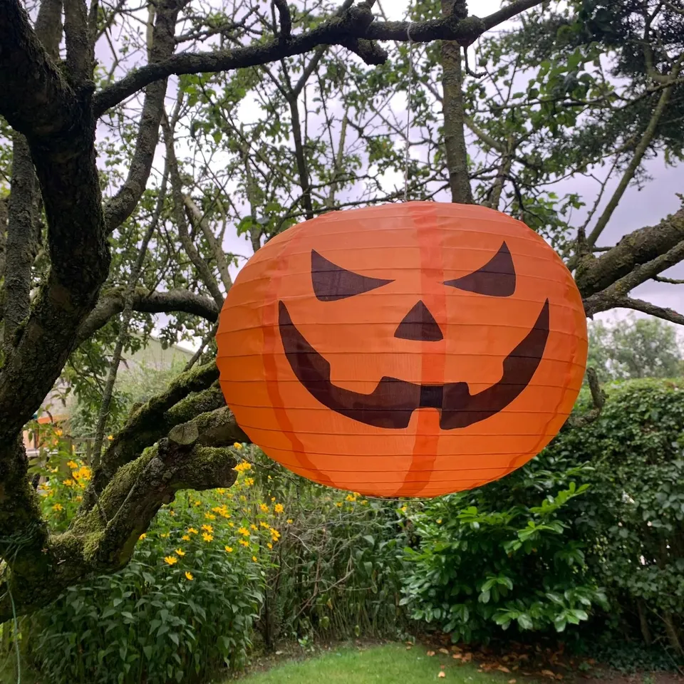 LARGE OUTDOOR PUMPKIN LIGHT HALLOWEEN DECORATION