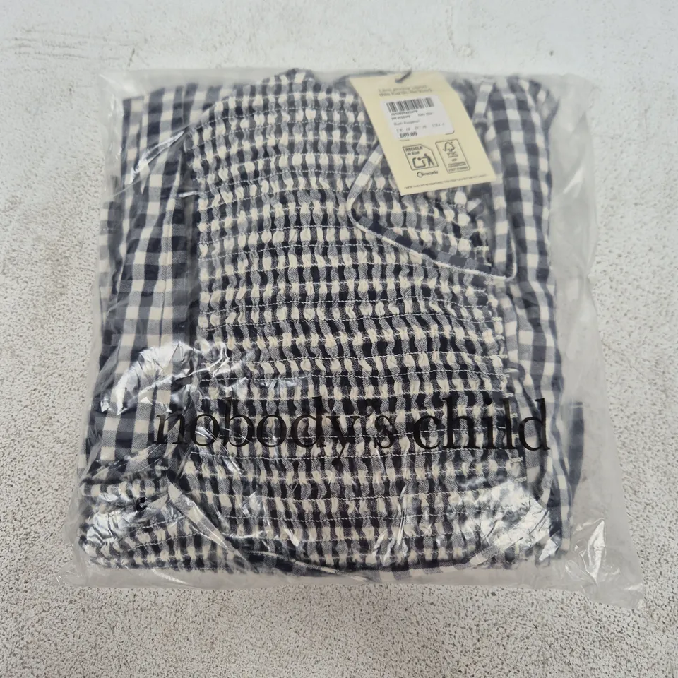 BAGGED NOBODYS CHILD RUTH JUMPSUIT IN SOFTS BLUE - UK 10