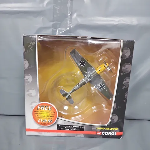 BOXED CORGI MESSERSCHMITT BF109E-4 HELMUT WICK - WB99604 - 1:72 SCALE