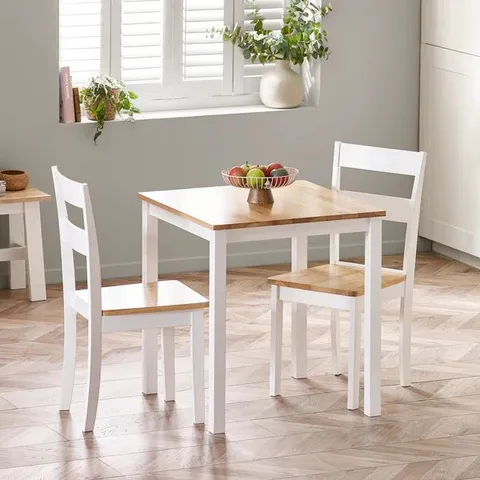 BOXED JULIAN BOWEN MIAMI RECTANGULAR DINING TABLE - WHITE (2 BOXES)