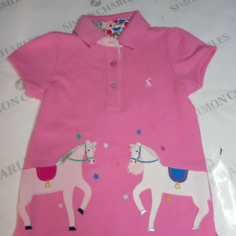 GIRLS JOULES HORSE POLO SHIRT SIZE 5 YEARS 