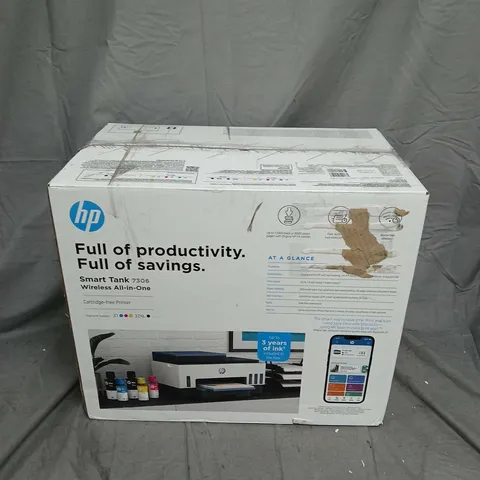 OUTLET HP SMART TANK 7306 ALL IN ONE WIRELESS TANK PRINTER