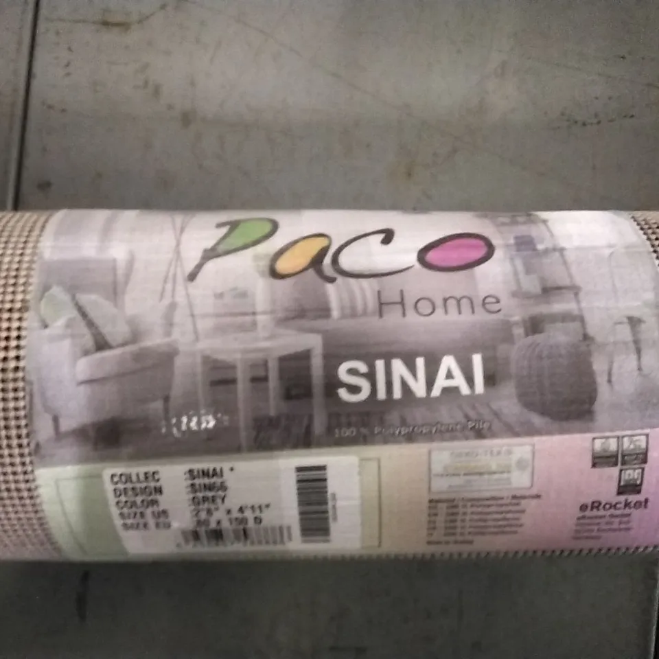 BRAND NEW PACO SINAI SIN66 GREY RUG 80X150CM