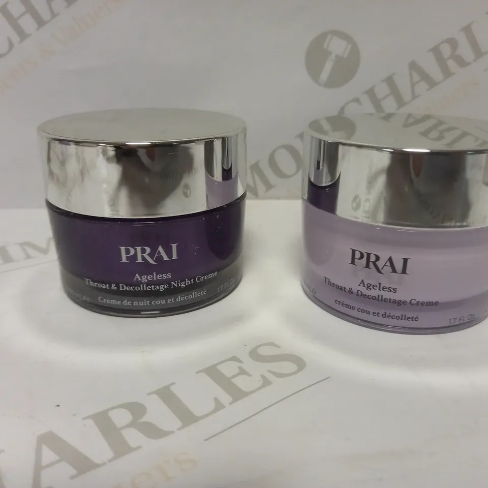 PRAI BEAUTY AGELESS THROAT & DECOLLETAGE DAY AND NIGHT DUO