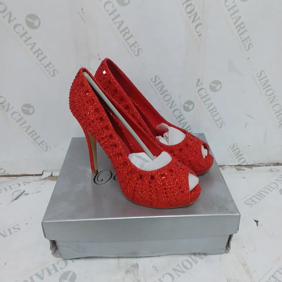 LOT OF 9 PAIRS OF OCCASIONS BY CASANDRA HIGH HEELED SHOES