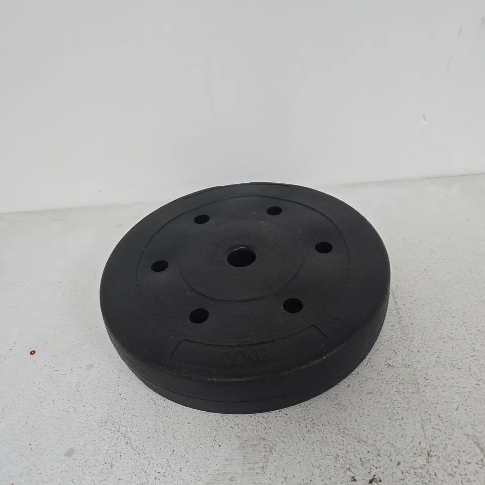 BLACK 10 KG WEIGHT PLATE – BARBELL DISC
