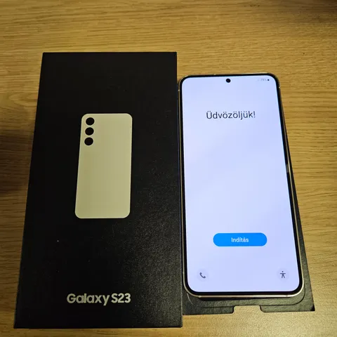 BOXED SAMSUNG GALAXY S23 128GB ANDROID SMART PHONE - CREAM