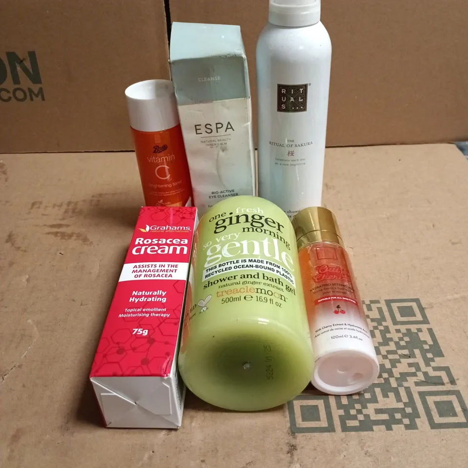 TOTE OF APPROXIMATELY 20 ASSORTED COSMETIC ITEMS TO INCLUDE RITUALS..., ESPA, BOOTS, ROSACEA CREAM, ONE FRESH GINGER MORNING, THE BEAUTY CROP ETC