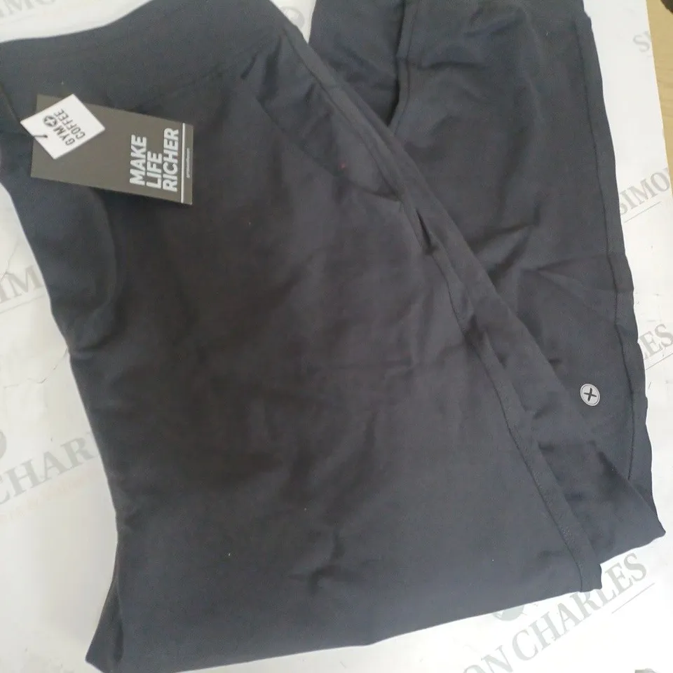 GYM+COFFEE BLACK LEGGINGS SIZE L