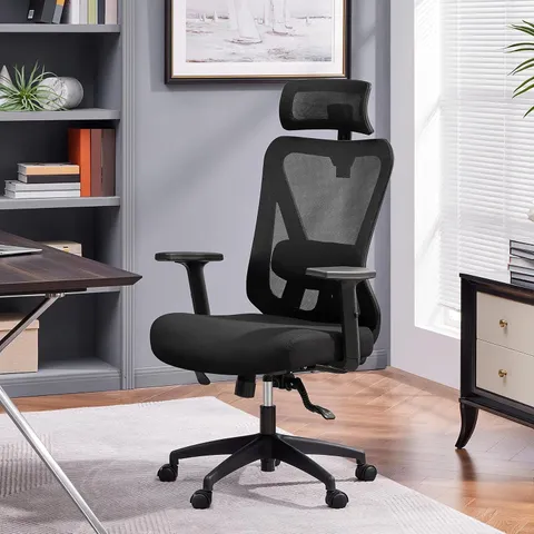 BOXED YAHEETECH ERGONOMIC DESK CHAIR WITH ADJUSTABLE LUMBAR SUPPORT
