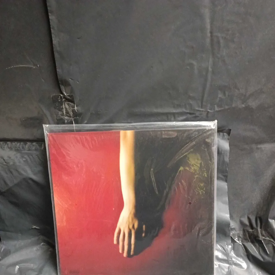 LOW-TRUST VINYL LP – ABSTRACT HAND ARTWORK ON RED/BLACK COVER