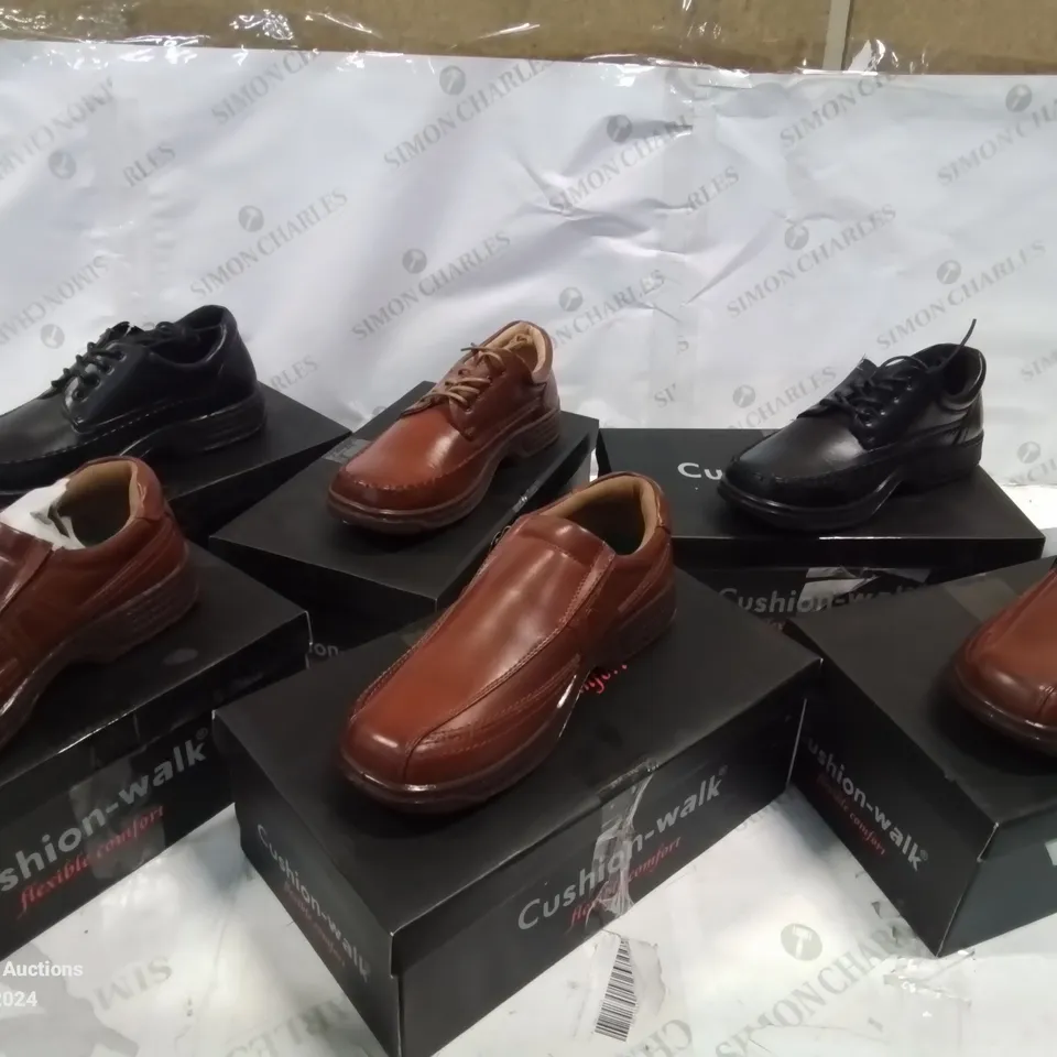 SELECTION OF BOXED CUSHION-WALK LEATHER SHOES, (STYLES, COLOURS AND SIZES VARY)