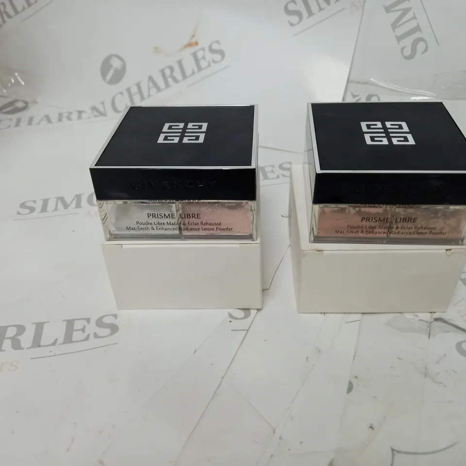 BOX OF APPROXIMATELY 20 JARS OF GIVENCHY PRISME LIBRE MATT FINISH AND ENHANCED RADIANCE LOOSE POWDER - VARIOUS COLOURS