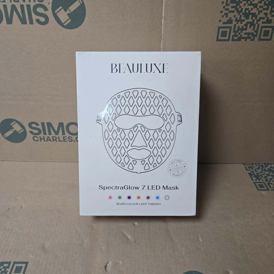 BEAULUXE SPECTRAGLOW 7 LED MASK BOXED