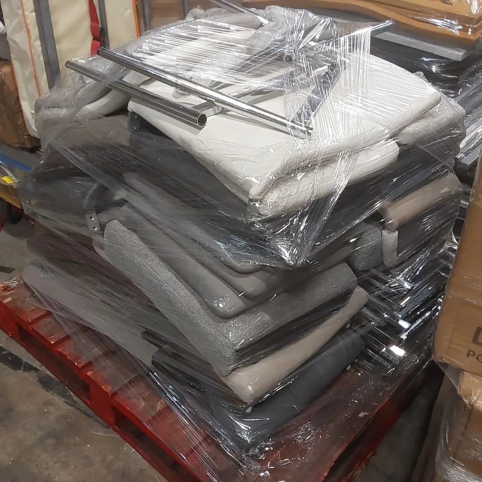 PALLET CONTAINING A LARGE QUANTITY OF DESIGNER CHAIR BACKS