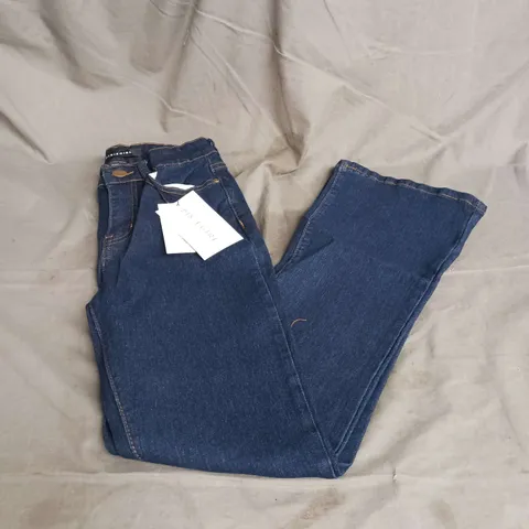 PIXIE GIRL BOOTCUT JEANS IN DARK BLUE SIZE 8