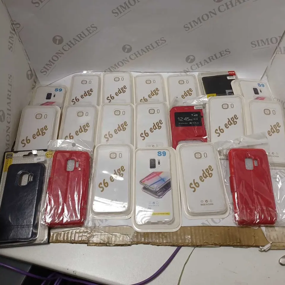 ASSORTED LOT OF 20 PHONE CASES TO INCLUDE DIFFERENT COLOURS AND STYLES 