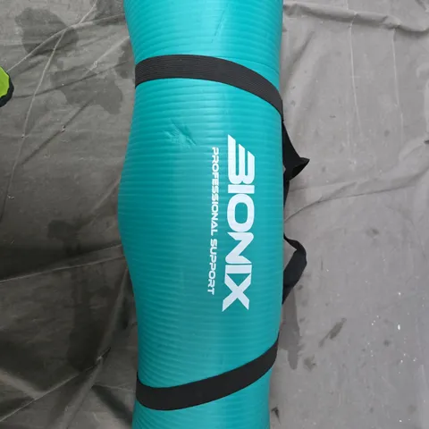 BIONOX YOGA MAT – TEAL WITH CARRY STRAPS (PROFESSIONAL SUPPORT)